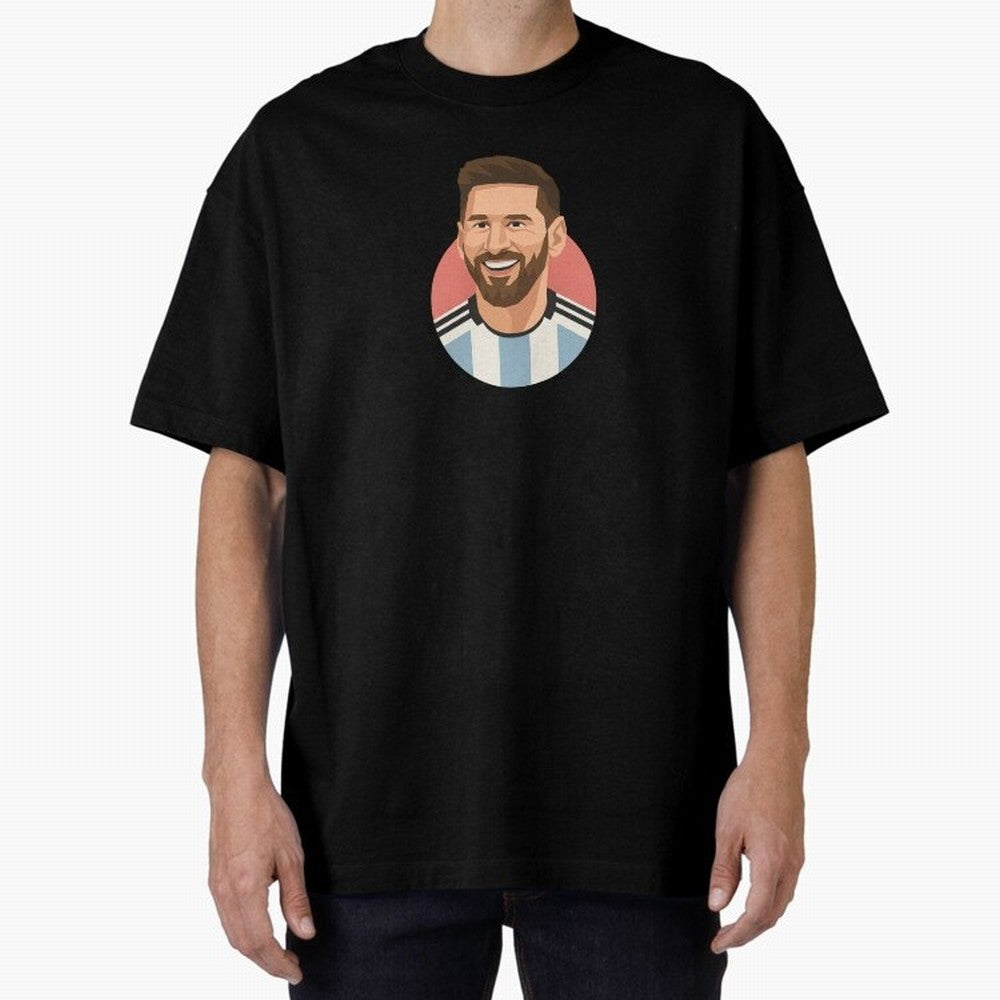 Messi Oversized T-Shirt Join Supporters Worldwide for FIFA World Cup 2026 USA Canada Mexico for Fans of Messi and Brazil, Portugal and Argentina, Bringing Classic Soccer Heritage, Championship Pressure, Fan Loyalty and International Pride; Made for