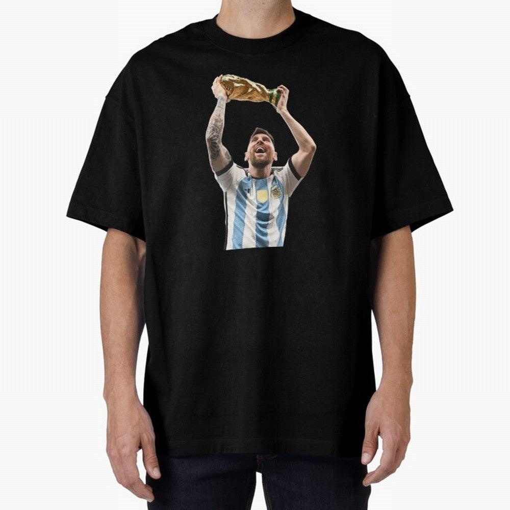 Lionel Messi lifting the World Cup Classic T-Shirt Make Every Match About FIFA World Cup 2026 Group Stage Spirit, Celebrating Brazil, Portugal and Argentina, Messi and Cristiano Ronaldo, Goal Celebration Energy, Supporter Heritage, Football Icons