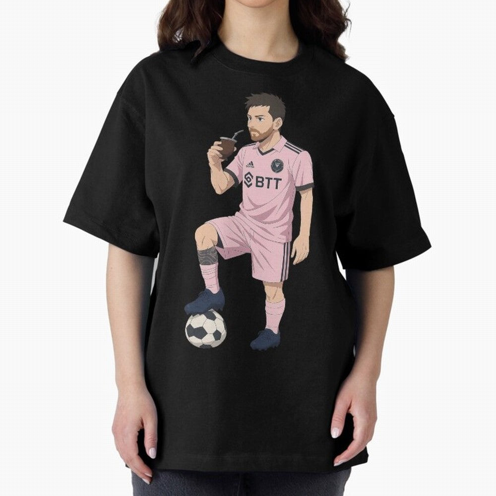Lionel Messi Anime Style Drinking Mate - The Goat Inter Miami Classic T-Shirt Follow Every Goal of the FIFA World Cup 2026 Journey through Messi and Cristiano Ronaldo Highlights, England and Germany Pride, Champion Mindset, Group Stage Buzz,