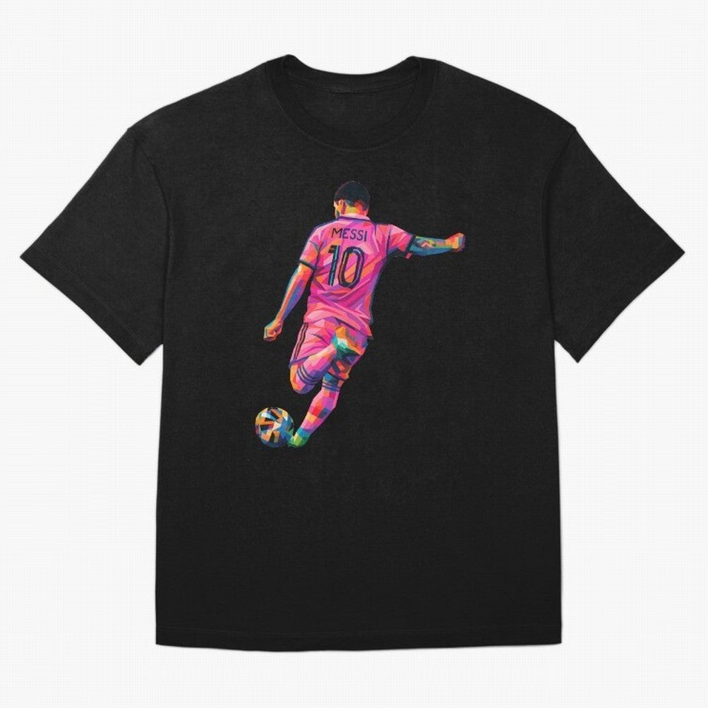 Lionel Messi - Inter Miami Wpap Art Classic T-Shirt Celebrate Unforgettable Nights in Global Football Passion for FIFA World Cup 2026 Group Stage, Built around CR7 and Messi, Brazil, Portugal and Argentina, Football Passion, Legendary Performances,