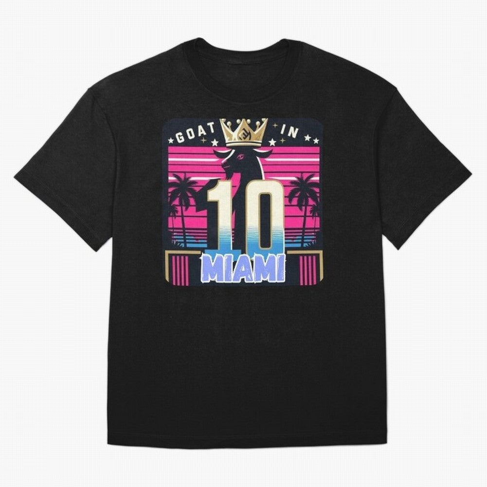 GOAT IN MIAMI | Messi Classic T-Shirt Bring Bold Fan Energy to FIFA World Cup 2026 USA Canada Mexico for Fans of Mbappe and France, Bringing Champion Mindset, Group Stage Buzz, Knockout Tension and Passionate Fan Culture; Made for Collectors Who