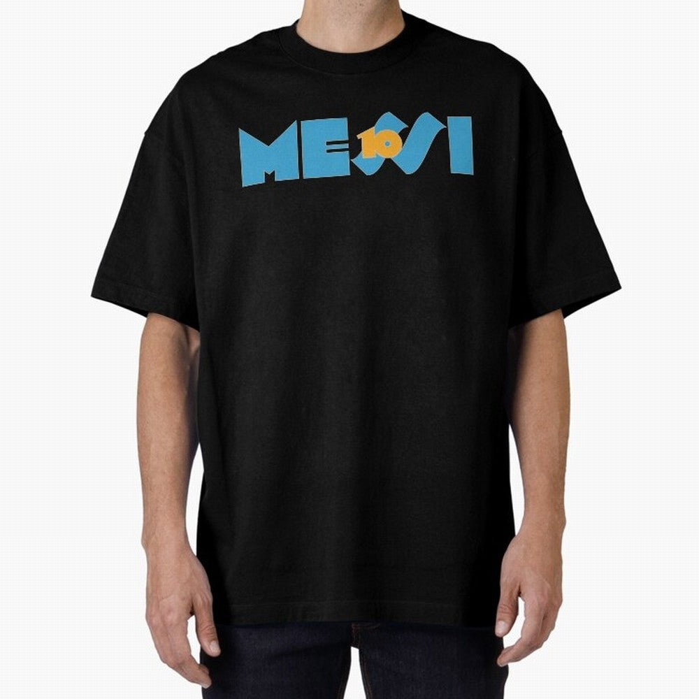 Messi 10 Oversized T-Shirt Wear the Spirit of Match Day Hype around FIFA World Cup 2026 USA Canada Mexico, Haaland, Argentina and Brazil, Sports Nostalgia, International Competition, Famous Players and Unforgettable Victories; Built for Supporters