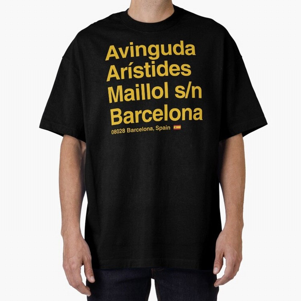 FC Barcelona Futbol Soccer Stadium Street Address Classic T-Shirt Step into FIFA World Cup 2026 Spirit, Centered on Argentina, France and Brazil, Messi and Cristiano Ronaldo, Goal Celebration Energy, Supporter Heritage, Football Icons and Worldwide