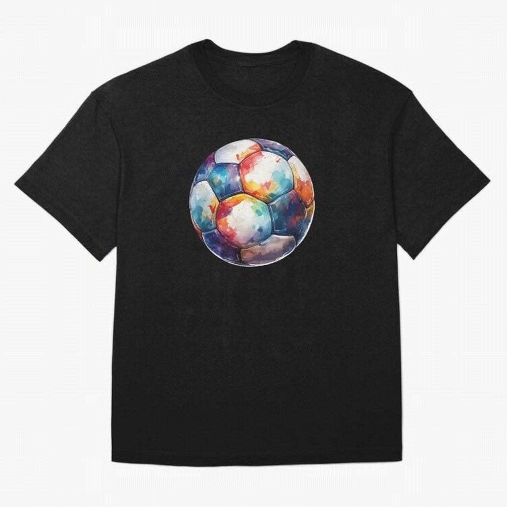 Football Soccer Ball Watercolor Illustration Drawing Classic T-Shirt Celebrate Football Heritage in the FIFA World Cup 2026 Group Stage Journey through Messi Highlights, Argentina, France and Brazil Pride, Classic Soccer Heritage, Championship