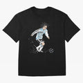 Lionel Messi runner Oversized T-Shirt Upgrade FIFA World Cup 2026 Featuring Cristiano Ronaldo, Haaland and CR7, Argentina and Brazil Energy, Global Supporter Spirit, Legendary Goals, National Colors and Tournament Celebration; Perfect for