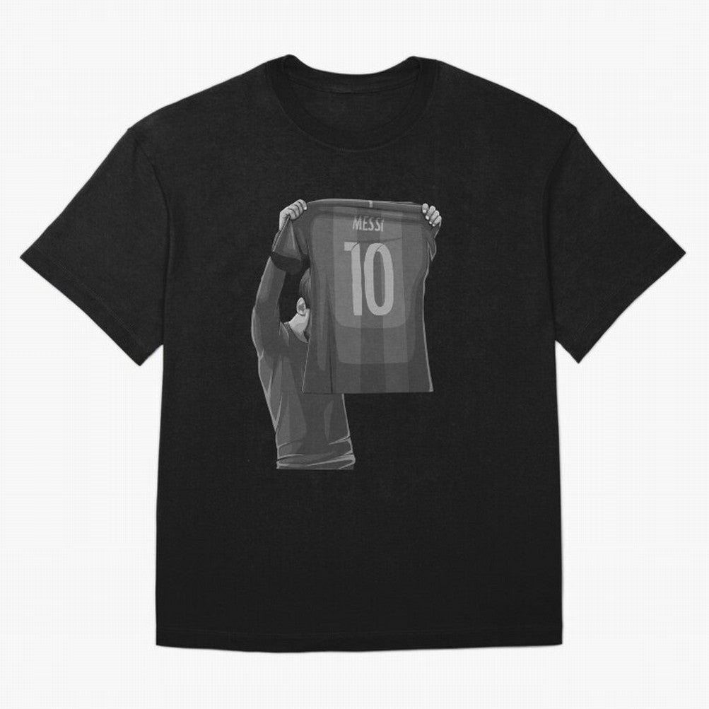 Lionel Messi Black and White Version Oversized T-Shirt Celebrate Football Dreams Across Match Day Hype around FIFA World Cup 2026, Haaland, Argentina and Brazil, Stadium Chants, National Pride, Trophy Dreams and Unforgettable Football Memories;
