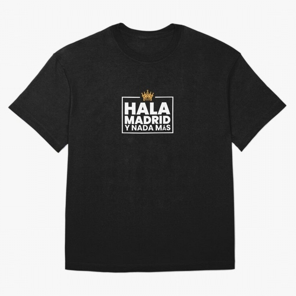 Hala Madrid Essential T-Shirt Follow FIFA World Cup 2026 for Fans of Mbappe and Spain, Bringing Retro Football Energy, Iconic Rivalries, Trophy Chase Drama and Stadium Atmosphere; Perfect for Supporters Who Want Bold Football Energy, Global Pride