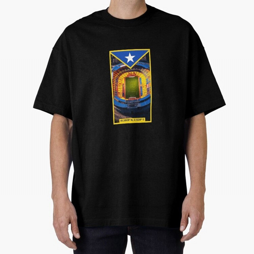 Barcelona Stadium Coordinates Graphic Essential T-Shirt Remember Iconic Moments from the FIFA World Cup 2026 Group Stage Journey through Cristiano Ronaldo Highlights, Argentina, France and Brazil Pride, Soccer Culture, Superstar Moments, National