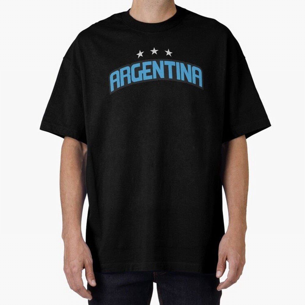 Argentina 3 Stars Classic T-Shirt Relive Legendary Nights from Match Day Hype around FIFA World Cup 2026 Group Stage, Messi and Cristiano Ronaldo, Portugal, Spain and Germany, Championship Spirit, Famous Goals, Roaring Crowds and International