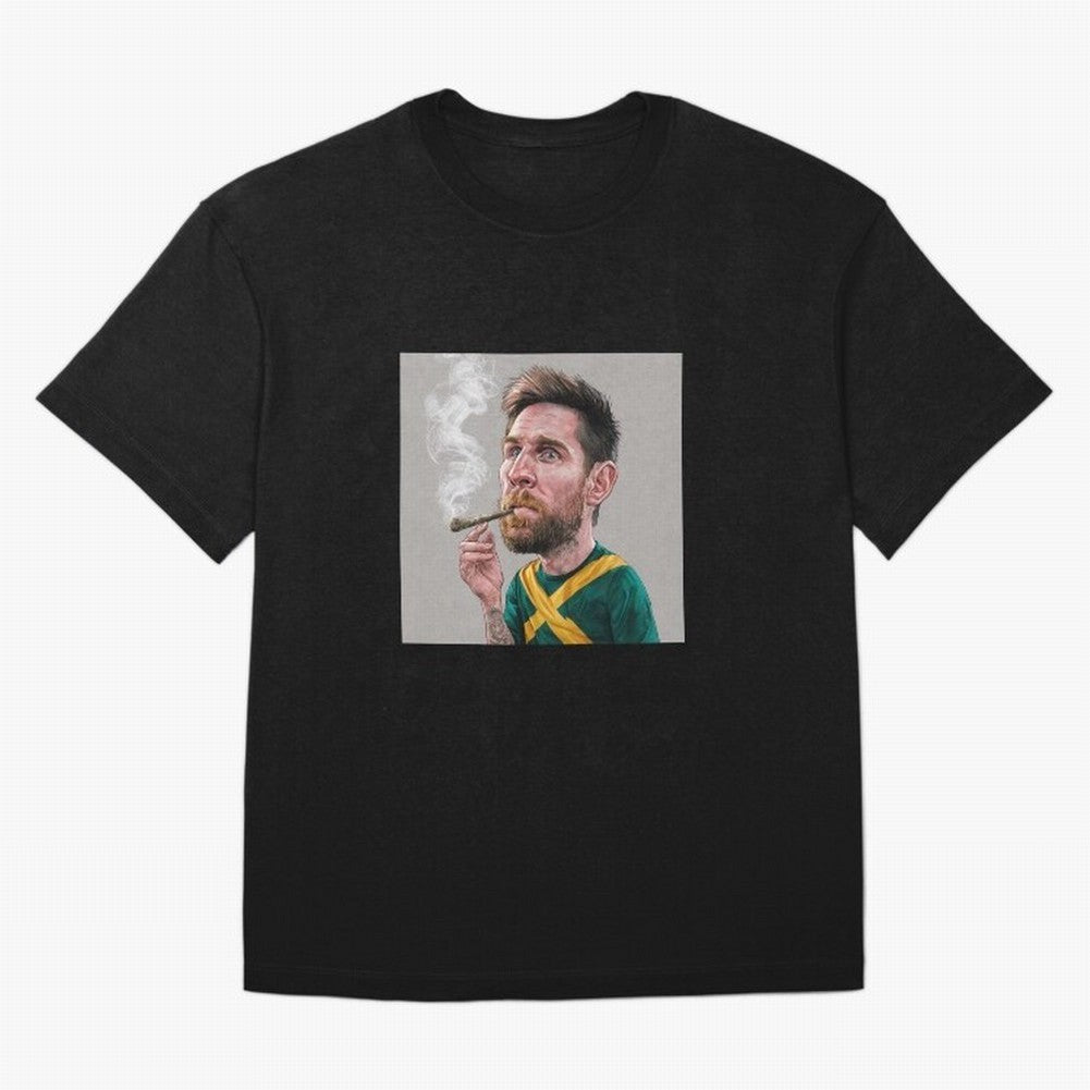 funny caricature of Lionel Messi Classic T-Shirt Showcase Match Day Hype around FIFA World Cup 2026, Mbappe, England and Germany, Game Day Rituals, Football Legends, Country Pride and the Road to the Final; Ideal for Football Dads, Football Moms,