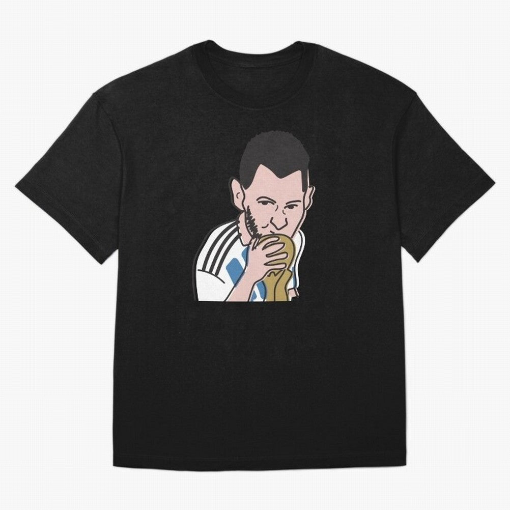 Lionel Messi in Weirdtual Reality Oversized T-Shirt Celebrate Rivalries and Pride in FIFA World Cup 2026 Group Stage Spirit, Centered on England, Messi and Cristiano Ronaldo, Global Supporter Spirit, Legendary Goals, National Colors and Tournament