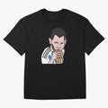 Lionel Messi in Weirdtual Reality Oversized T-Shirt Celebrate Rivalries and Pride in FIFA World Cup 2026 Group Stage Spirit, Centered on England, Messi and Cristiano Ronaldo, Global Supporter Spirit, Legendary Goals, National Colors and Tournament