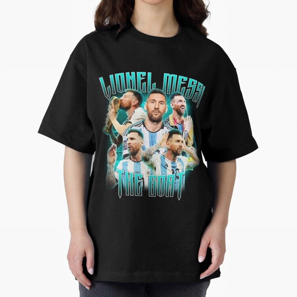 Lionel Messi Vintage Style Tee, Bootleg Tee, Bootleg T Shirt, Rap Tee Classic T-Shirt Make Your Look Match Global Football Passion for FIFA World Cup 2026 USA Canada Mexico, Made for Messi and Cristiano Ronaldo, England, Champion Mindset, Group