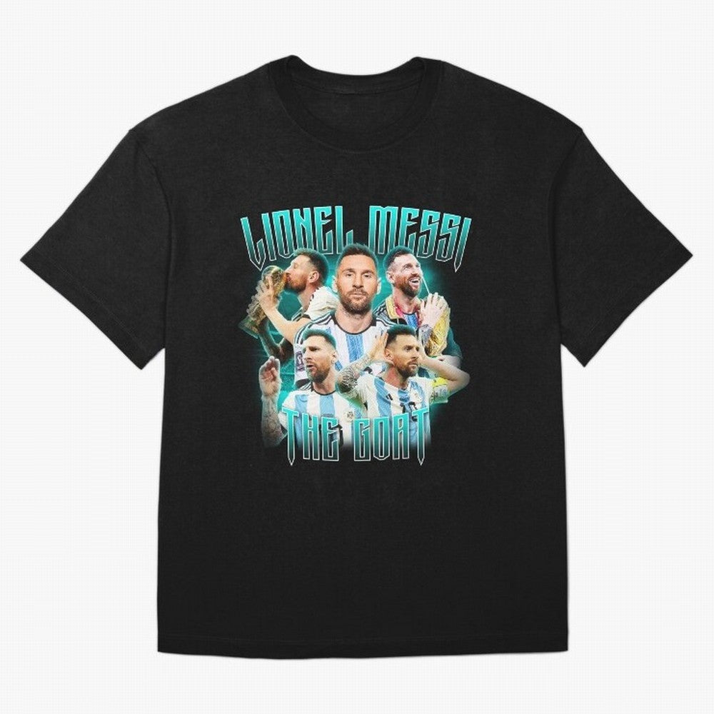 Lionel Messi Vintage Style Tee, Bootleg Tee, Bootleg T Shirt, Rap Tee Classic T-Shirt Make Your Look Match Global Football Passion for FIFA World Cup 2026 USA Canada Mexico, Made for Messi and Cristiano Ronaldo, England, Champion Mindset, Group