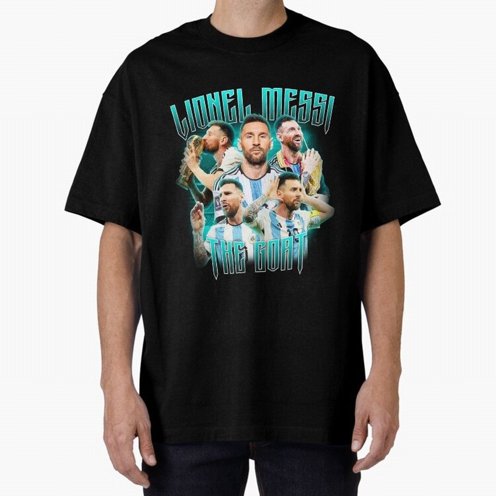Lionel Messi Vintage Style Tee, Bootleg Tee, Bootleg T Shirt, Rap Tee Classic T-Shirt Make Your Look Match Global Football Passion for FIFA World Cup 2026 USA Canada Mexico, Made for Messi and Cristiano Ronaldo, England, Champion Mindset, Group