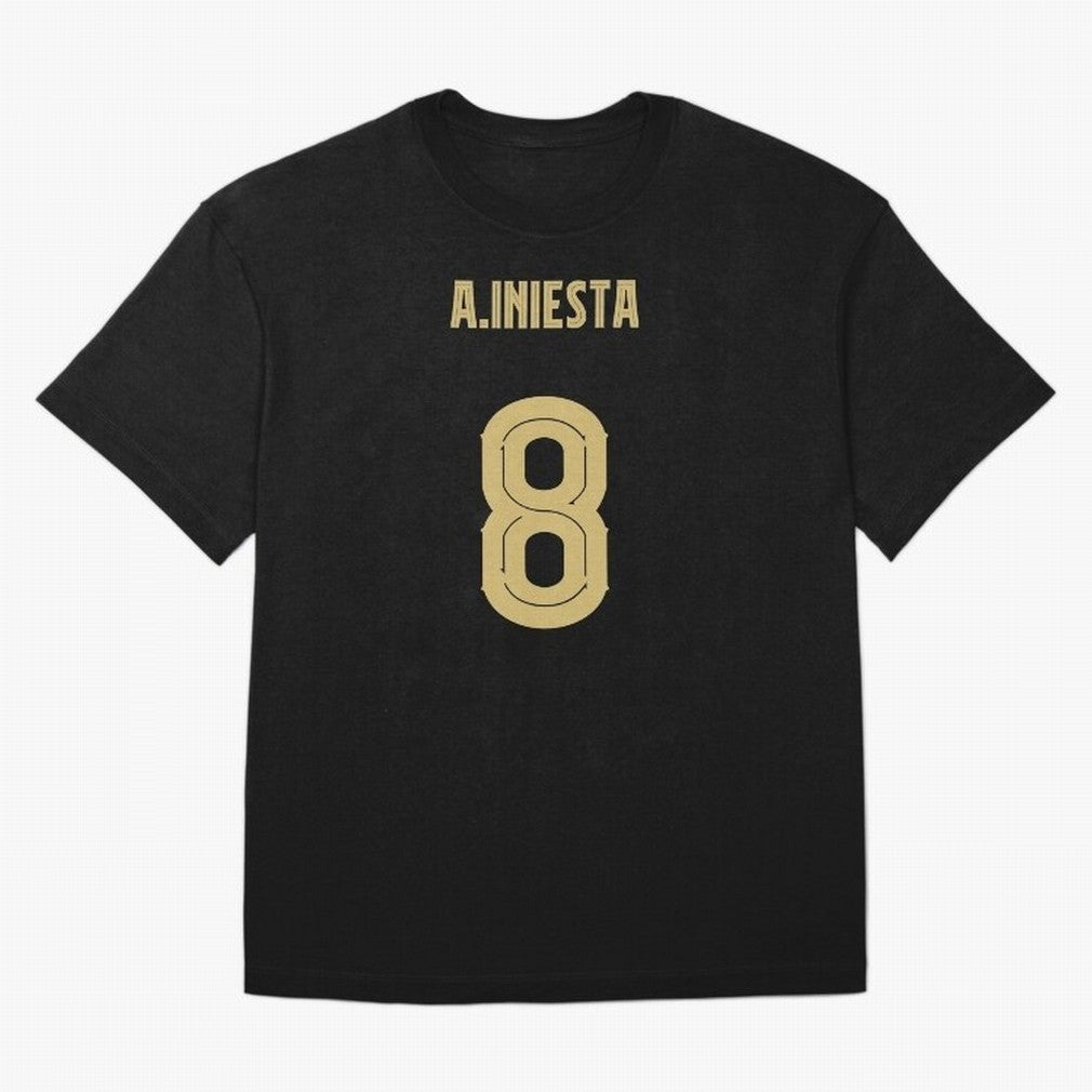 Iniesta Barcelona 8 Classic T-Shirt Fuel Your Fan Pride for FIFA World Cup 2026 for Fans of Messi, CR7 and Mbappe and England, Bringing Retro Football Energy, Iconic Rivalries, Trophy Chase Drama and Stadium Atmosphere; Ideal for Fans Who Follow