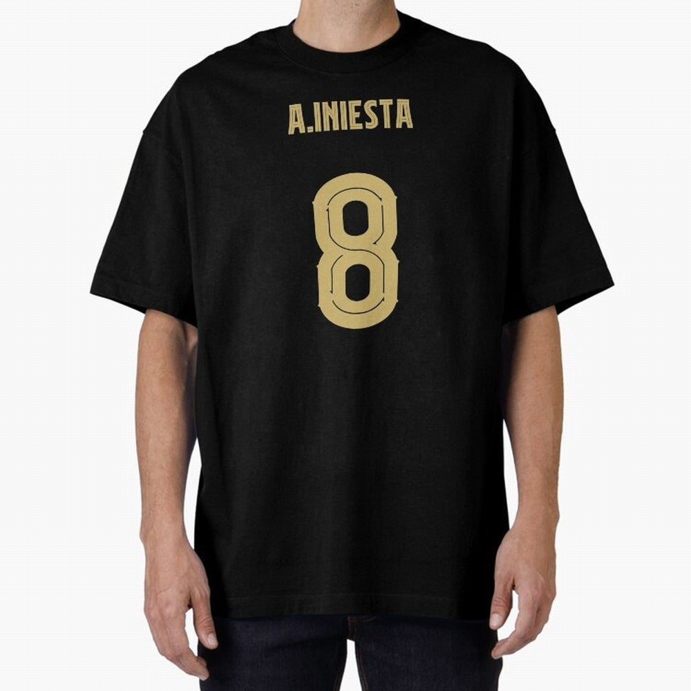 Iniesta Barcelona 8 Classic T-Shirt Fuel Your Fan Pride for FIFA World Cup 2026 for Fans of Messi, CR7 and Mbappe and England, Bringing Retro Football Energy, Iconic Rivalries, Trophy Chase Drama and Stadium Atmosphere; Ideal for Fans Who Follow