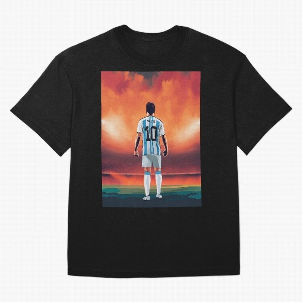 Lionel Leo Messi Graphic T-Shirt Represent Football Lovers during FIFA World Cup 2026 Spirit, Celebrating Brazil, Portugal and Argentina, CR7, Football History, Final Match Energy, Crowd Noise and Once in a Lifetime Moments; Built for Supporters