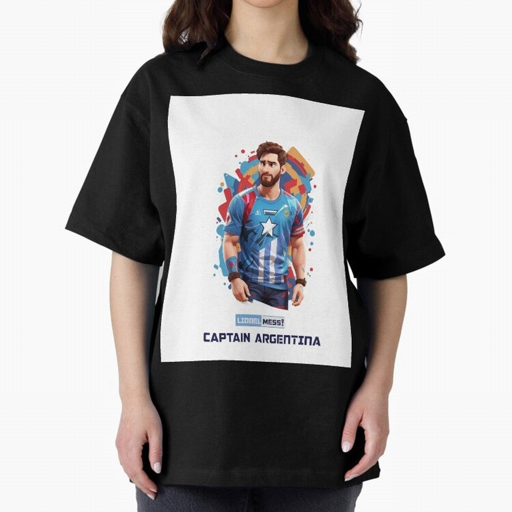 Lionel Messi Captain Argentina Graphic T-Shirt Wear the Spirit of Global Football Passion for FIFA World Cup 2026 USA Canada Mexico, Built around CR7 and Messi, Portugal, Fan Favorite Moments, National Team Passion, Big Match Drama and Soccer