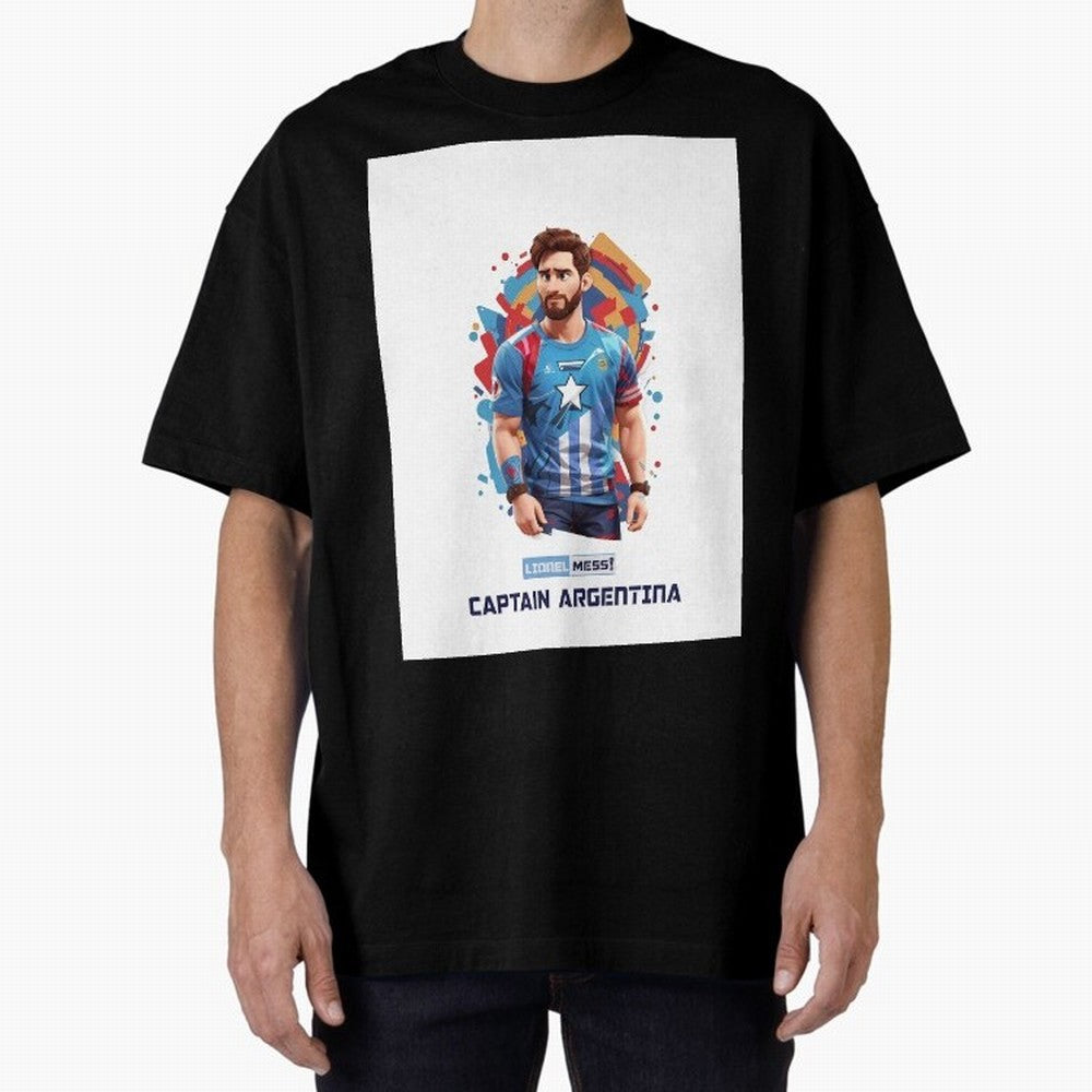 Lionel Messi Captain Argentina Graphic T-Shirt Wear the Spirit of Global Football Passion for FIFA World Cup 2026 USA Canada Mexico, Built around CR7 and Messi, Portugal, Fan Favorite Moments, National Team Passion, Big Match Drama and Soccer