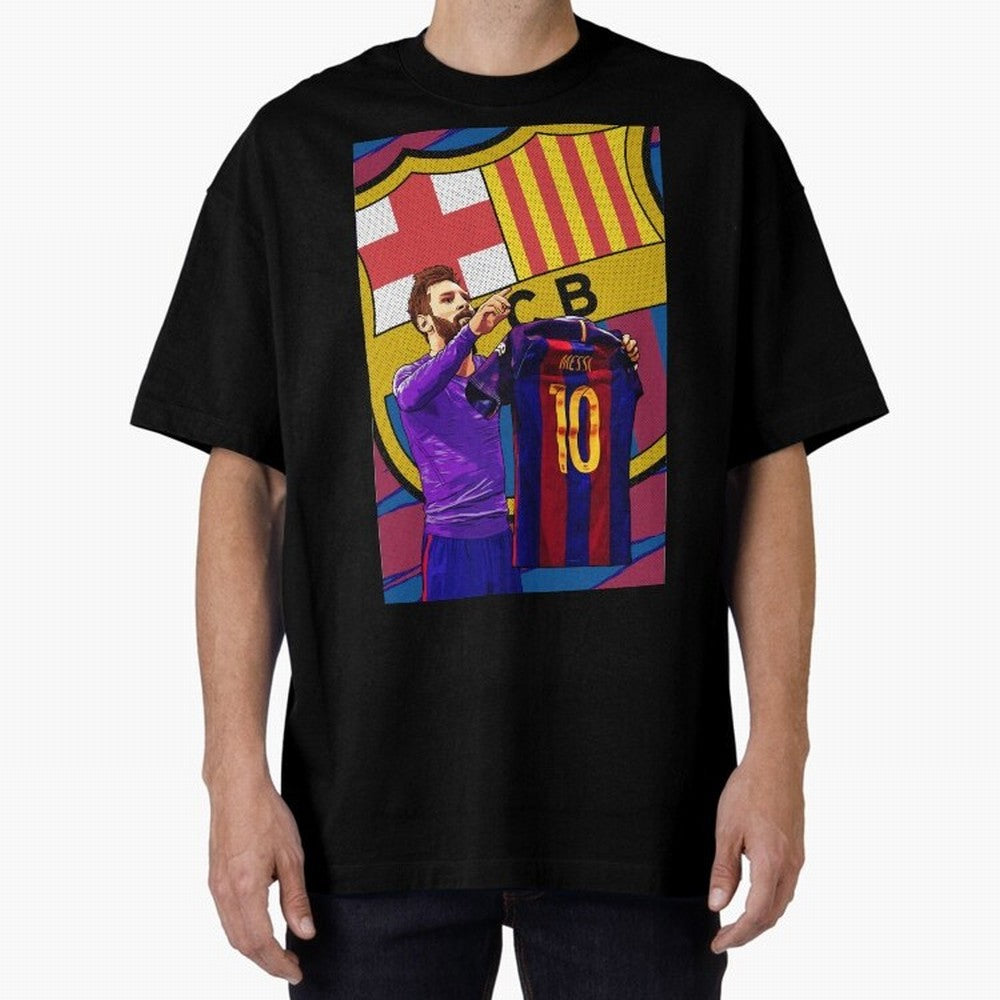 Messi Goat in FC Barcelna Premium T-Shirt Bring a Champion Mindset to FIFA World Cup 2026 USA Canada Mexico for Fans of Messi, Neymar and Mbappe and Germany, Bringing Goal Celebration Energy, Supporter Heritage, Football Icons and Worldwide