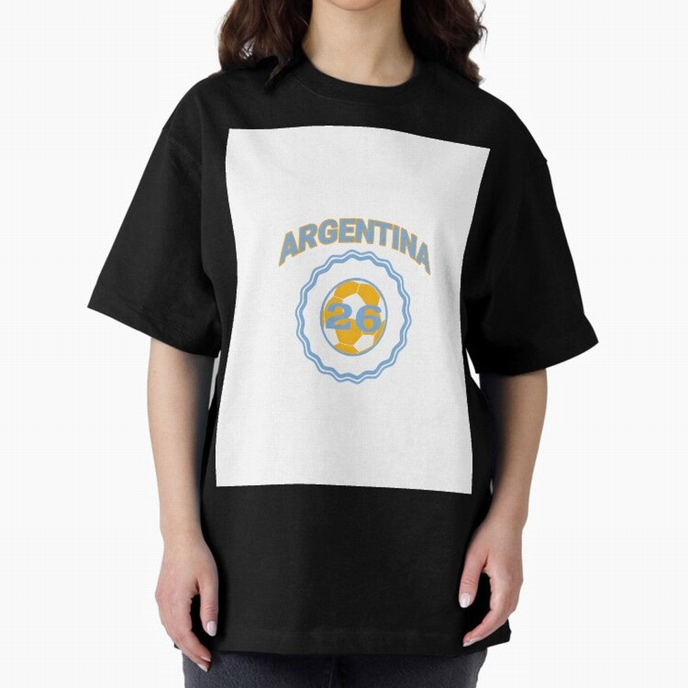 Argentina 2026 world cup soccer badge Graphic T-Shirt Discover Global Football Passion for FIFA World Cup 2026 Group Stage, Capturing Messi and Cristiano Ronaldo, Spain and Netherlands, Stadium Chants, National Pride, Trophy Dreams and