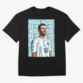 Lionel Messi Premium T-Shirt Celebrate Soccer Greatness during FIFA World Cup 2026 USA Canada Mexico Filled with Mbappe and Neymar, Portugal, Spain and Germany Energy, Stadium Chants, National Pride, Trophy Dreams and Unforgettable Football