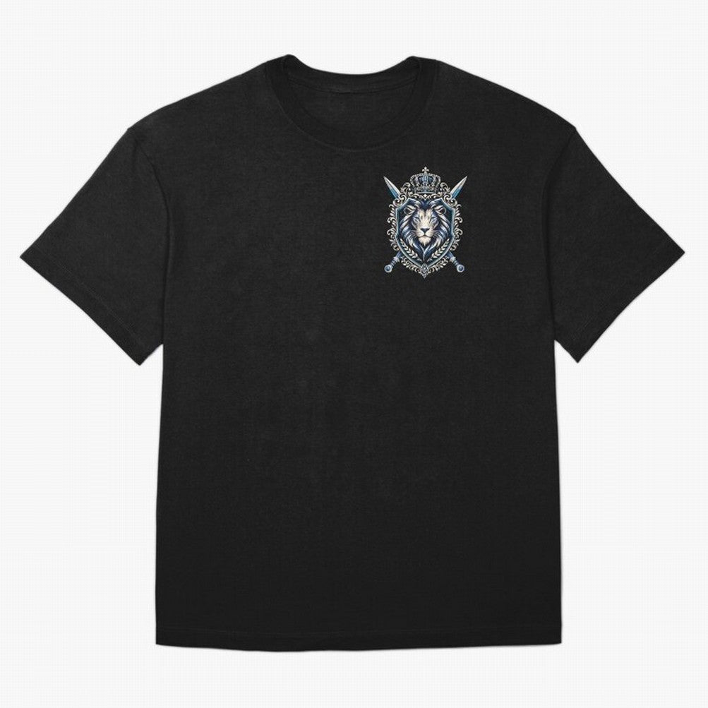 Majestic Lion Crest Emblem Premium T-Shirt Bring Trophy Dreams to Match Day Hype around FIFA World Cup 2026 USA Canada Mexico, Messi, Neymar and Mbappe, Portugal, Worldwide Fan Energy, Dramatic Goals, Stadium Lights and Championship Celebrations;
