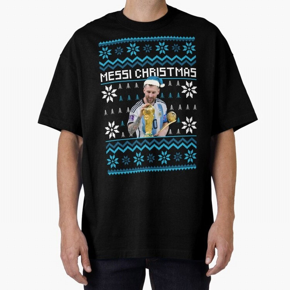 Leo Messi Christmas Ugly Sweater Design Classic T-Shirt Celebrate Soccer Greatness during FIFA World Cup 2026 USA Canada Mexico Spirit, Inspired by England, Messi, CR7 and Mbappe, Stadium Chants, National Pride, Trophy Dreams and Unforgettable