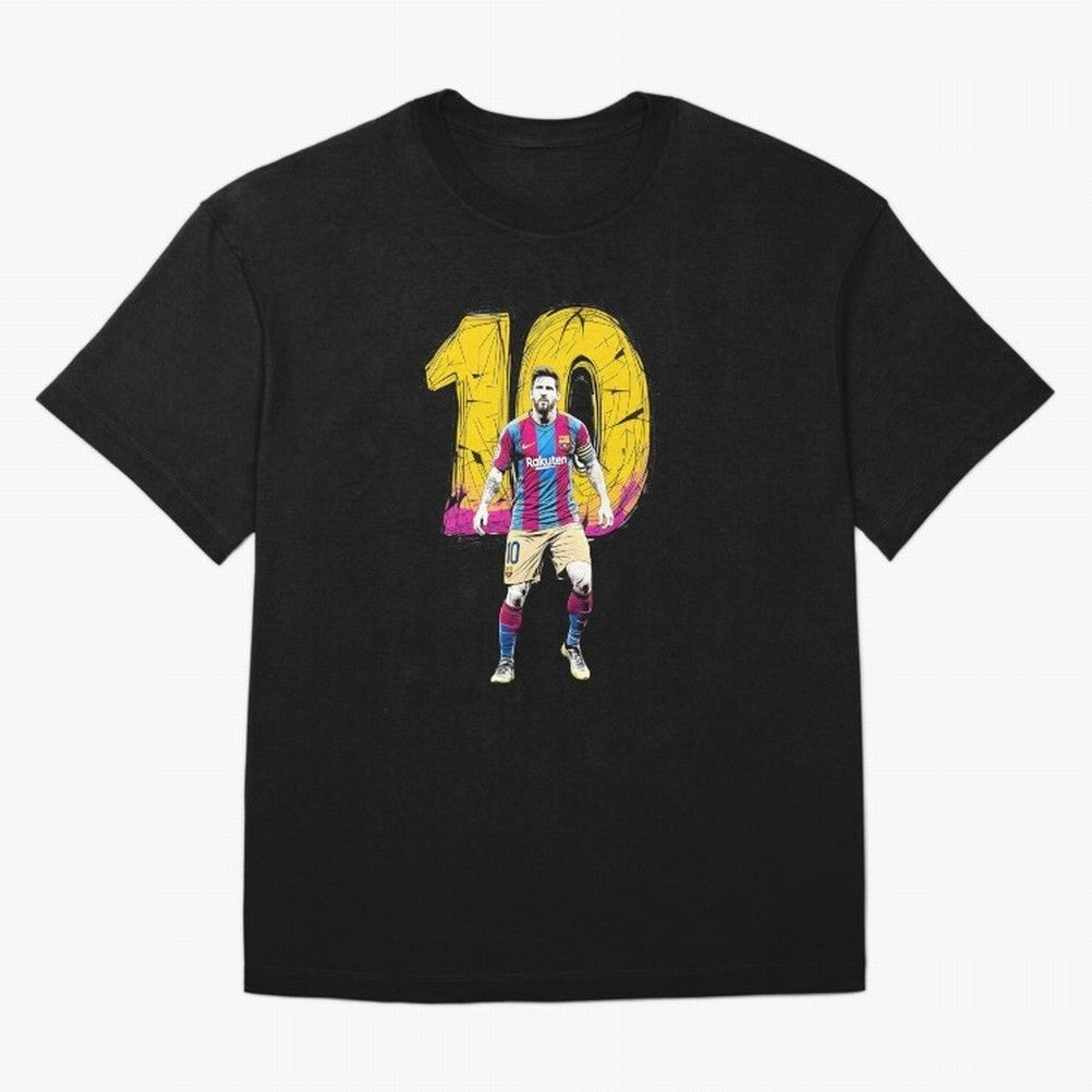 Messi sticker Oversized T-Shirt Celebrate Rivalries and Pride in FIFA World Cup 2026 for Fans of Cristiano Ronaldo and England, France and Netherlands, Bringing Championship Spirit, Famous Goals, Roaring Crowds and International Football Unity;