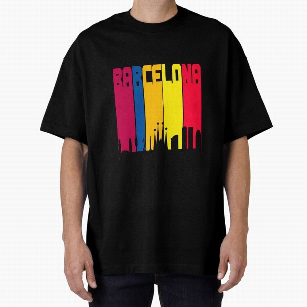Barcelona Skyline BCN Catalunya Classic T-Shirt Celebrate Golden Goal Energy in FIFA World Cup 2026 for Fans of Messi, CR7 and Mbappe and Spain and Netherlands, Bringing Match Day Excitement, Supporter Culture, Golden Goals and Global Football