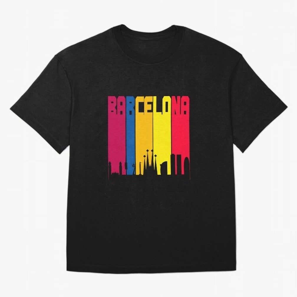 Barcelona Skyline BCN Catalunya Classic T-Shirt Celebrate Golden Goal Energy in FIFA World Cup 2026 for Fans of Messi, CR7 and Mbappe and Spain and Netherlands, Bringing Match Day Excitement, Supporter Culture, Golden Goals and Global Football