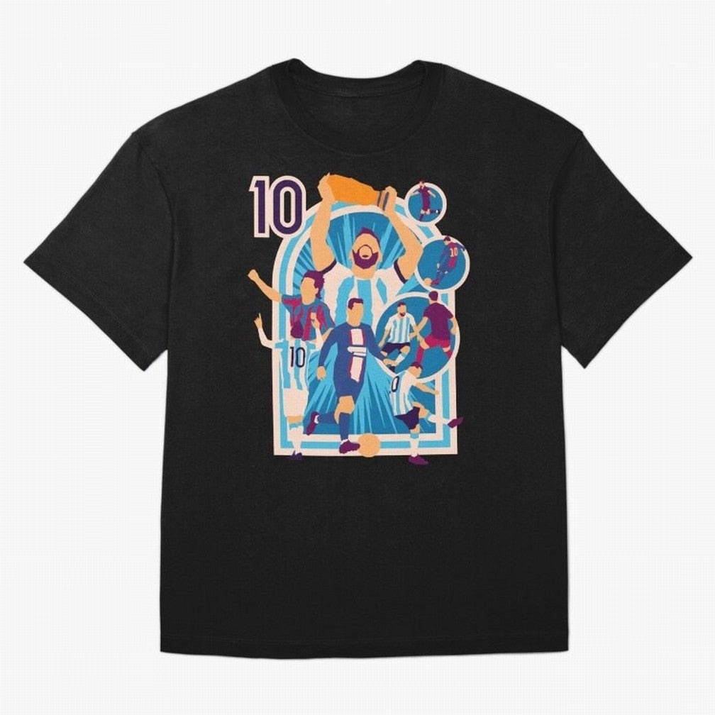 Messi - The Goat Classic T-Shirt Capture Global Football Passion for FIFA World Cup 2026 Group Stage, Inspired by Neymar, Haaland and Cristiano Ronaldo, England, France and Netherlands, Global Supporter Spirit, Legendary Goals, National Colors and