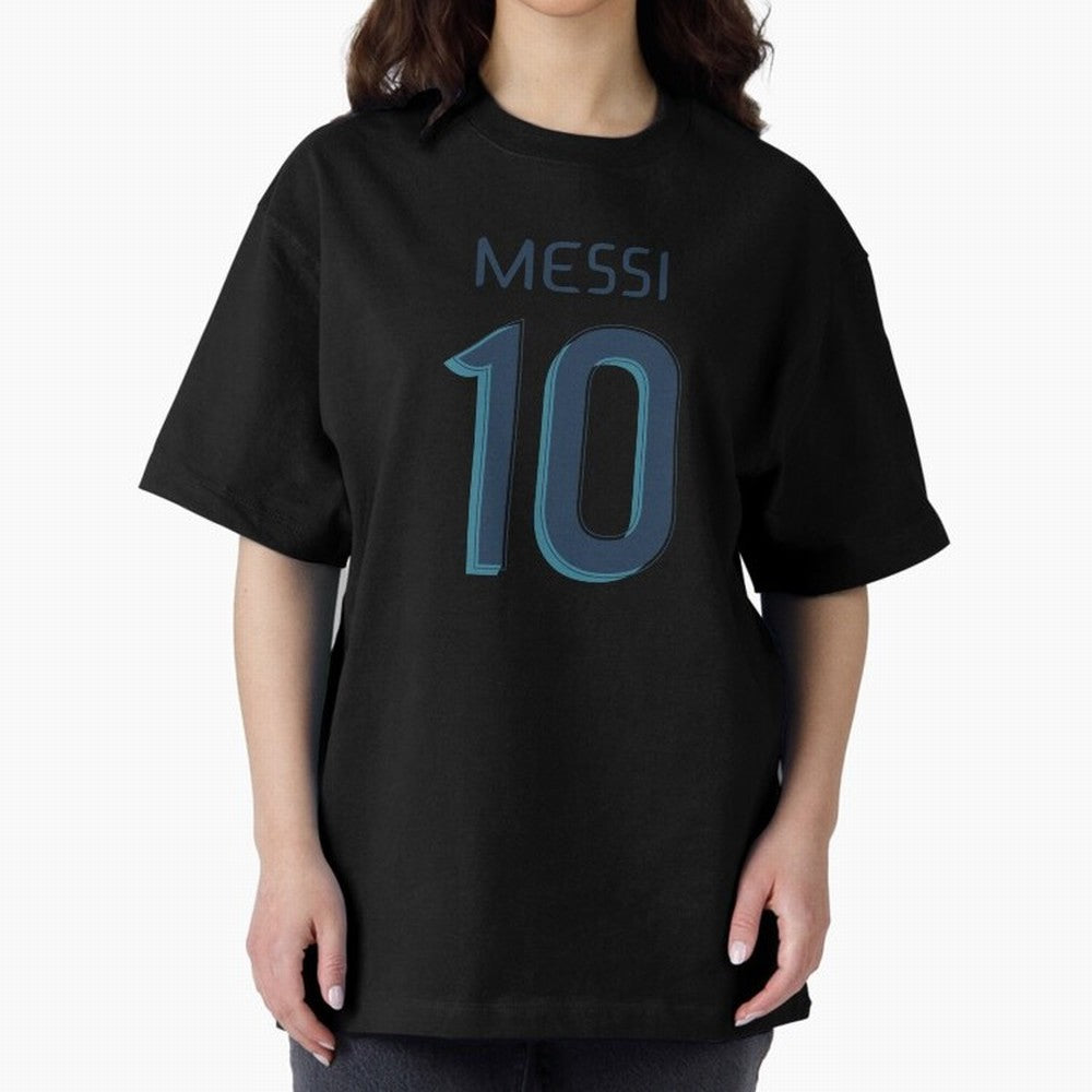 Messi 10 Oversized T-Shirt Live the Energy of the FIFA World Cup 2026 Group Stage Journey through Cristiano Ronaldo Highlights, Spain Pride, Fan Favorite Moments, National Team Passion, Big Match Drama and Soccer History; Created for Match Day