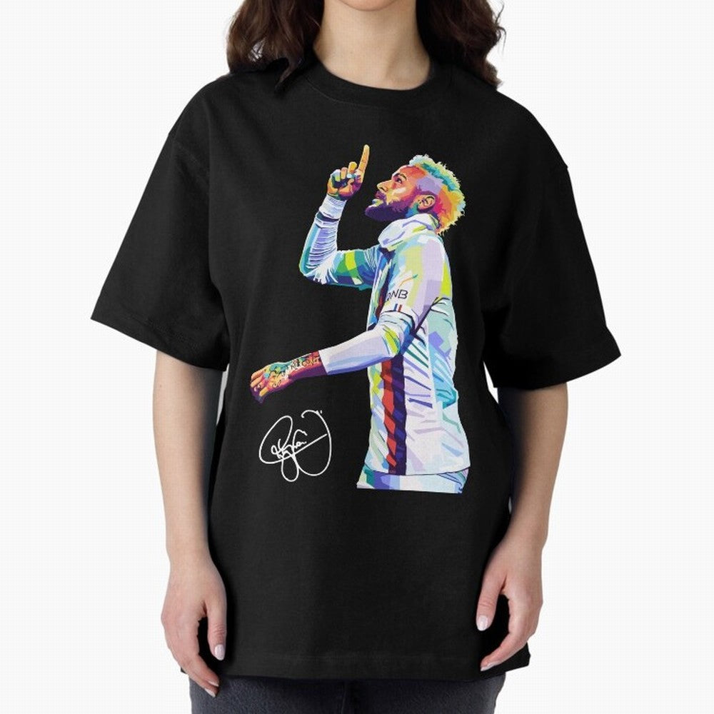 Neymar Jr Football Wpap Pop Art Classic T-Shirt Honor FIFA World Cup 2026 USA Canada Mexico for Fans of Messi, Neymar and Mbappe and England, Bringing Football History, Final Match Energy, Crowd Noise and Once in a Lifetime Moments; Perfect for