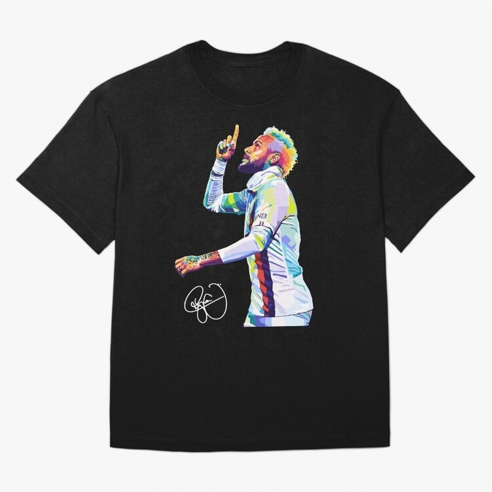 Neymar Jr Football Wpap Pop Art Classic T-Shirt Honor FIFA World Cup 2026 USA Canada Mexico for Fans of Messi, Neymar and Mbappe and England, Bringing Football History, Final Match Energy, Crowd Noise and Once in a Lifetime Moments; Perfect for