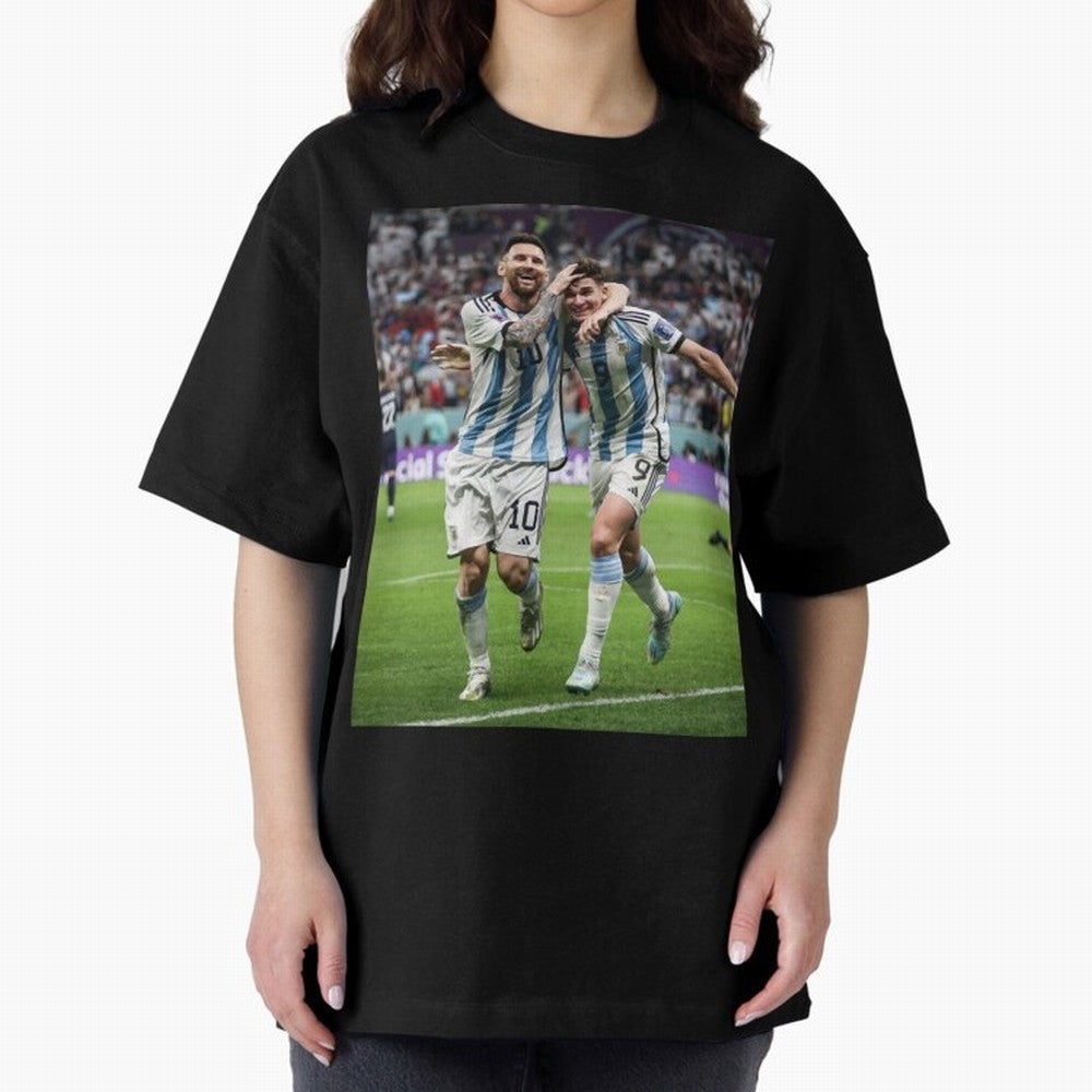 Messi x Alvarez Semifinal Classic T-Shirt Show Your Love for FIFA World Cup 2026 Group Stage Spirit, Built around Argentina, Neymar, Haaland and Cristiano Ronaldo, Global Supporter Spirit, Legendary Goals, National Colors and Tournament