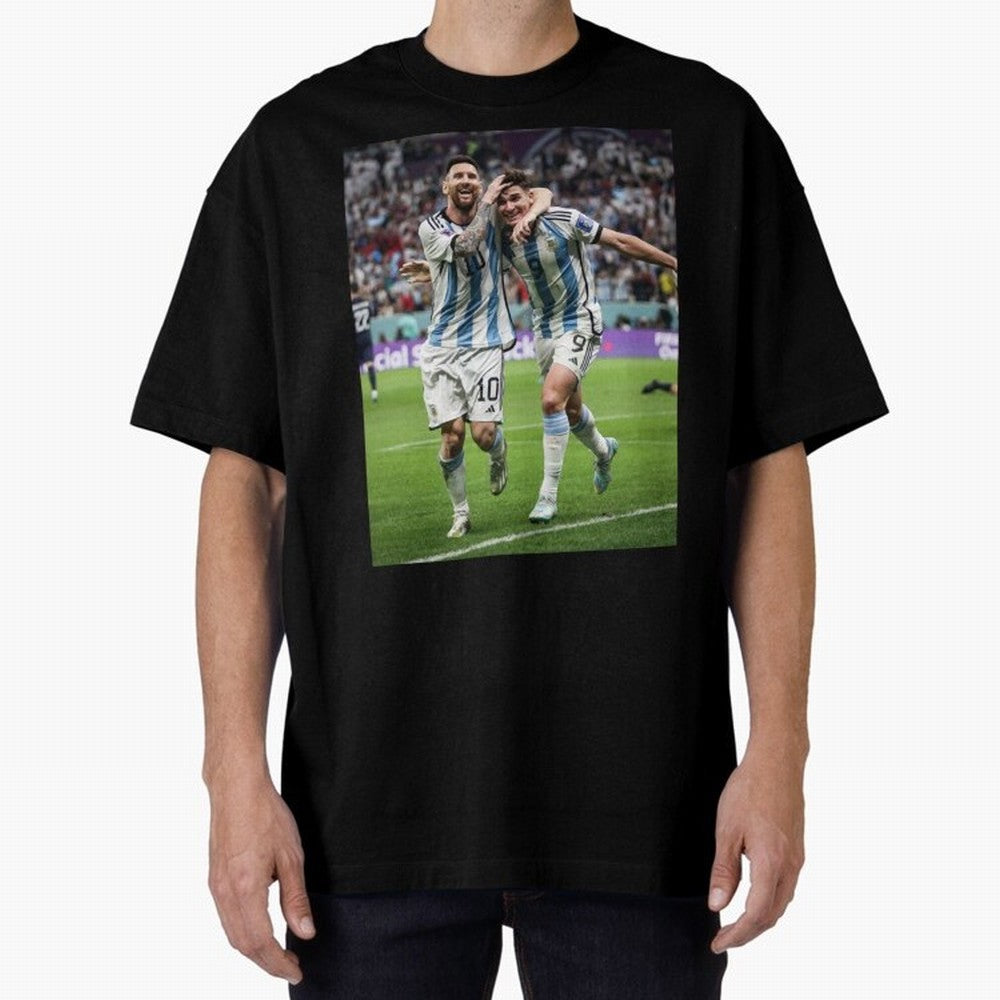 Messi x Alvarez Semifinal Classic T-Shirt Show Your Love for FIFA World Cup 2026 Group Stage Spirit, Built around Argentina, Neymar, Haaland and Cristiano Ronaldo, Global Supporter Spirit, Legendary Goals, National Colors and Tournament