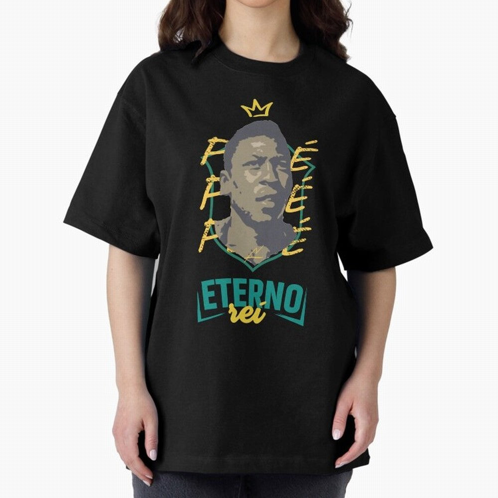 Messi and Neymar wearing a Pele t-shirt - Pel¨¦ Eterno - Pele Forever Rei Classic T-Shirt Show Your Stadium Side during Global Football Passion for FIFA World Cup 2026 USA Canada Mexico, Driven by Mbappe and Neymar, Argentina and Brazil, Soccer