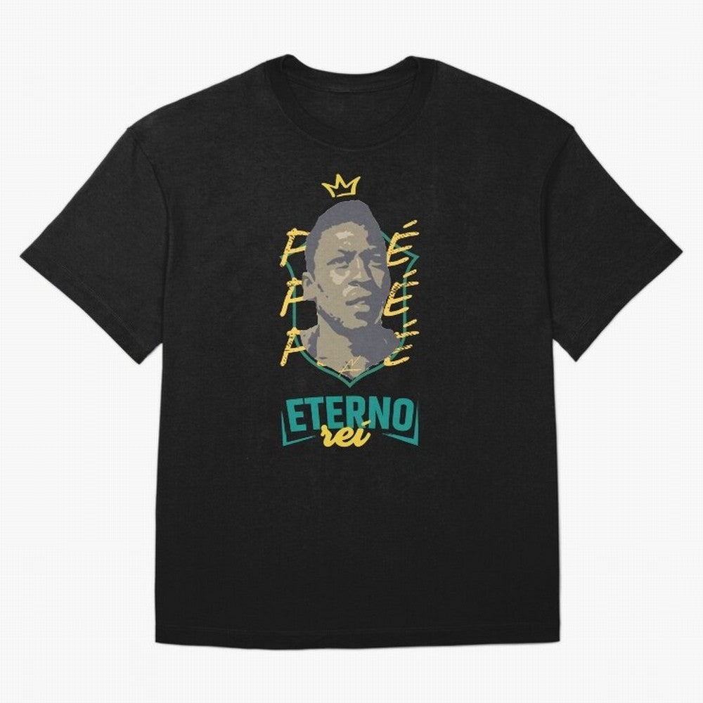 Messi and Neymar wearing a Pele t-shirt - Pel¨¦ Eterno - Pele Forever Rei Classic T-Shirt Show Your Stadium Side during Global Football Passion for FIFA World Cup 2026 USA Canada Mexico, Driven by Mbappe and Neymar, Argentina and Brazil, Soccer