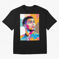 Jude Bellingham in WPAP Style Classic T-Shirt Stand Out with Spirit from Global Football Passion for FIFA World Cup 2026 Group Stage, Built around Messi, CR7 and Mbappe, France, Global Supporter Spirit, Legendary Goals, National Colors and