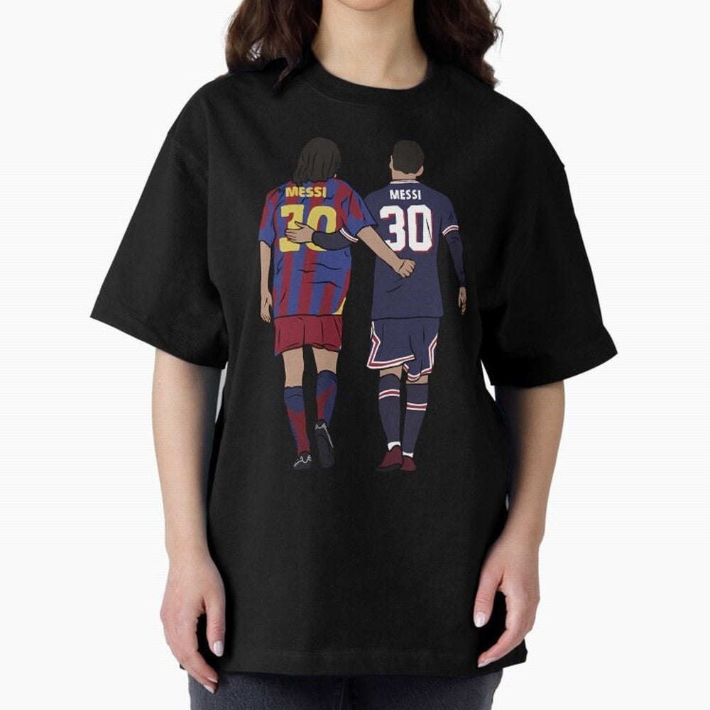 Young Messi and Old Messi Essential T-Shirt Show Love for Legendary Goals in Match Day Hype around FIFA World Cup 2026 USA Canada Mexico, Messi, Argentina and Brazil, Classic Soccer Heritage, Championship Pressure, Fan Loyalty and International