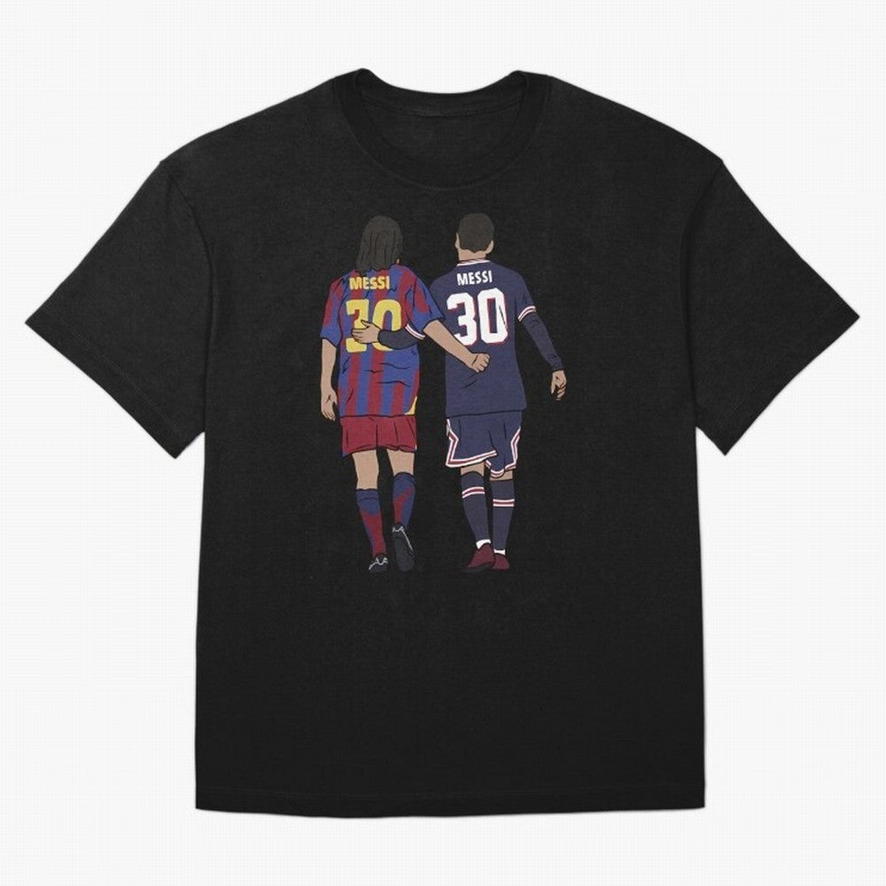 Young Messi and Old Messi Essential T-Shirt Show Love for Legendary Goals in Match Day Hype around FIFA World Cup 2026 USA Canada Mexico, Messi, Argentina and Brazil, Classic Soccer Heritage, Championship Pressure, Fan Loyalty and International