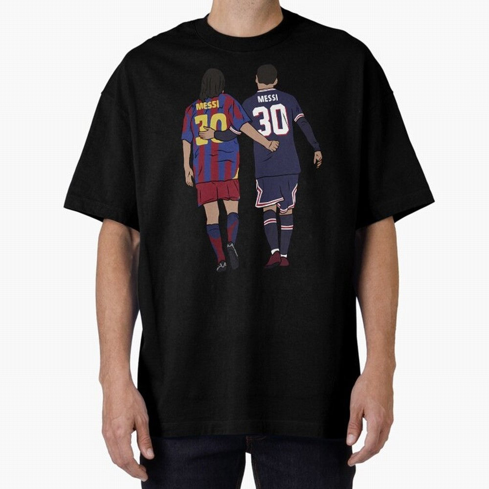 Young Messi and Old Messi Essential T-Shirt Show Love for Legendary Goals in Match Day Hype around FIFA World Cup 2026 USA Canada Mexico, Messi, Argentina and Brazil, Classic Soccer Heritage, Championship Pressure, Fan Loyalty and International