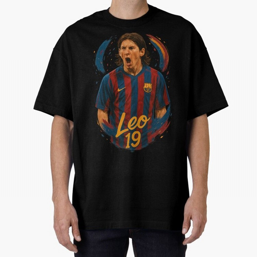 Young Messi Barcelona Art ¨C Rising Legend in Number 19 Tribute	 Classic T-Shirt Celebrate FIFA World Cup 2026 for Fans of Messi and England and Germany, Bringing Football Festival Excitement, Trophy Ambitions, Country Rivalries and Star Player