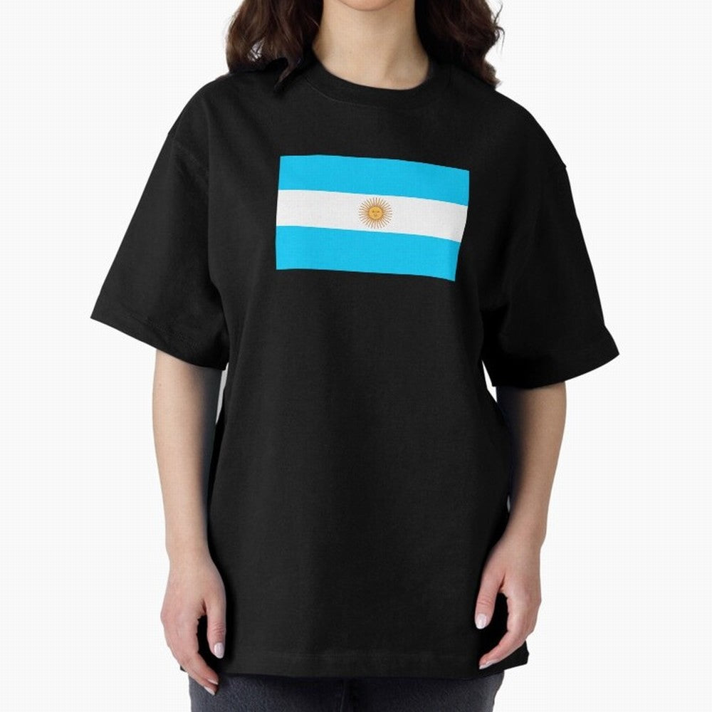 ARGENTINA Oversized T-Shirt Spotlight FIFA World Cup 2026 Group Stage Spirit, Centered on Spain and Netherlands, Messi, Game Day Rituals, Football Legends, Country Pride and the Road to the Final; Created for Match Day Parties, Soccer Gifts, Fan