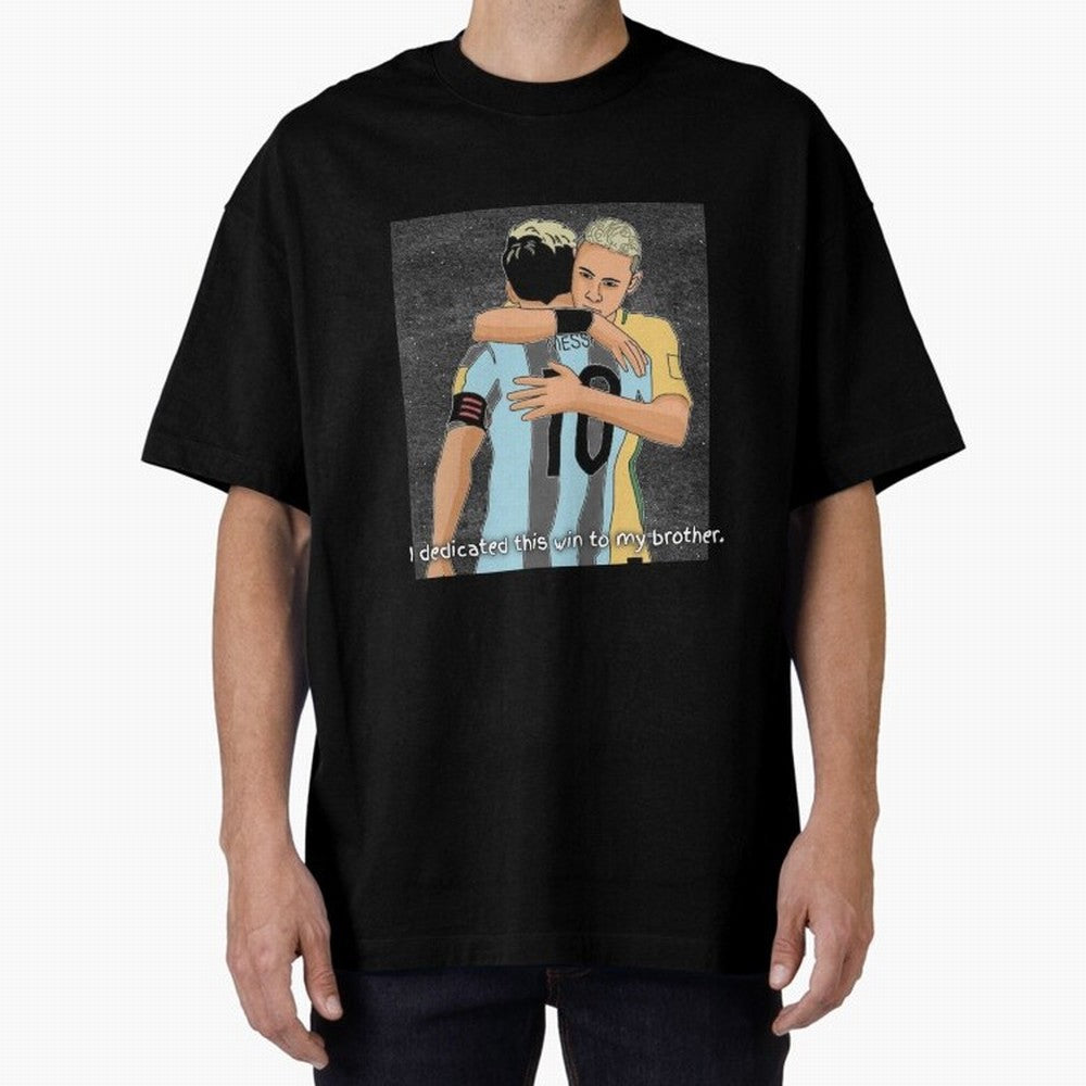 Messi and Neymar Classic T-Shirt Celebrate the Road through FIFA World Cup 2026 Group Stage Spirit, Highlighting England, Mbappe and Neymar, Football Festival Excitement, Trophy Ambitions, Country Rivalries and Star Player Buzz; Great for Watch
