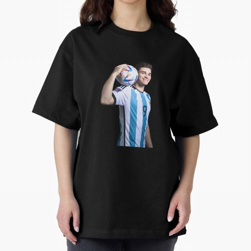 Julian Alvarez Classic T-Shirt Stand Out with Spirit from Global Football Passion for FIFA World Cup 2026 USA Canada Mexico, Celebrating Mbappe, Netherlands, Tournament Hype, Historic Matchups, Family Viewing Parties and Global Sports Pride; Ideal