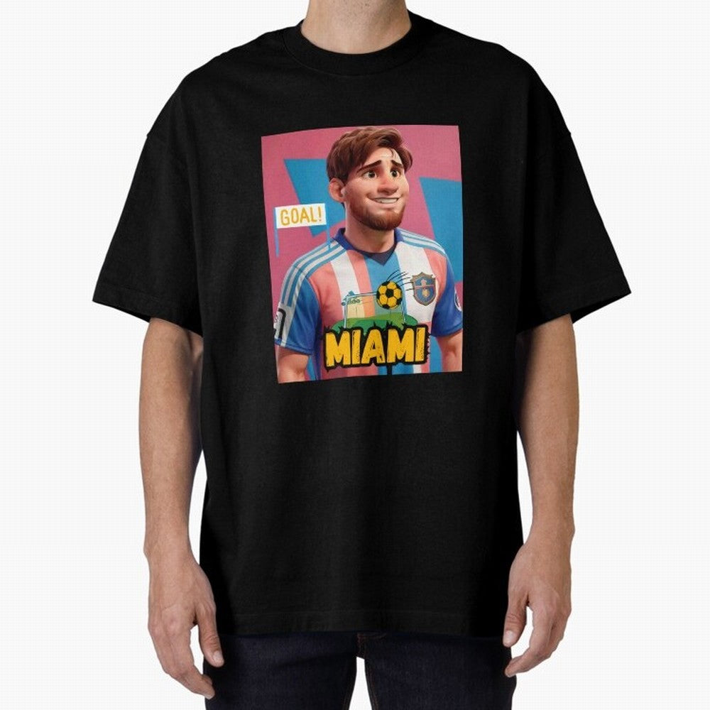 Messi FC Inter Miami Vintage T-shirt, Vintage Messi Football T Shirt, Vintage Soccer Sport Unisex Graphic Tee Classic T-Shirt Cheer for FIFA World Cup 2026 Group Stage Spirit, Inspired by Argentina, France and Brazil, Haaland and Mbappe, Classic