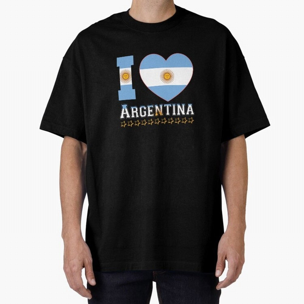 I love Argentina Classic T-Shirt Remember Iconic Moments from Match Day Hype around FIFA World Cup 2026 Group Stage, Messi, Neymar and Mbappe, Spain, Worldwide Fan Energy, Dramatic Goals, Stadium Lights and Championship Celebrations; Ideal for Fans